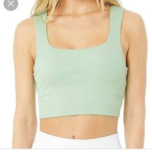 COPY - Alo yoga honeydew ribbed chic bra top sz XS